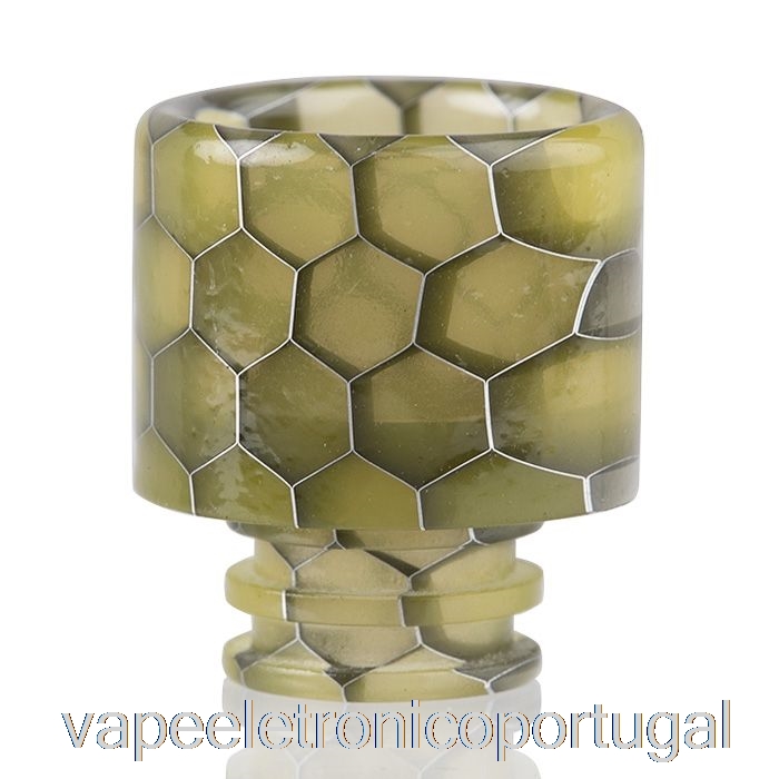 Vape Eletronico 510 Resina De Pele De Cobra Ponta De Gotejamento Amarela